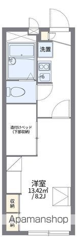 レオパレスポムールの間取り写真