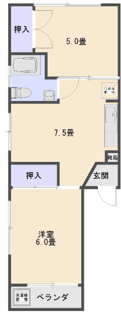 沼袋3丁目の間取り写真