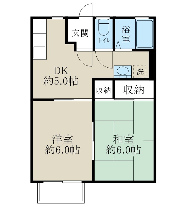 パストラール近江C棟の間取り写真