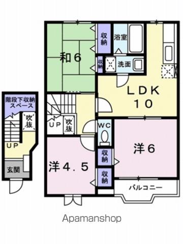 ハーモニー高岡IIの間取り写真