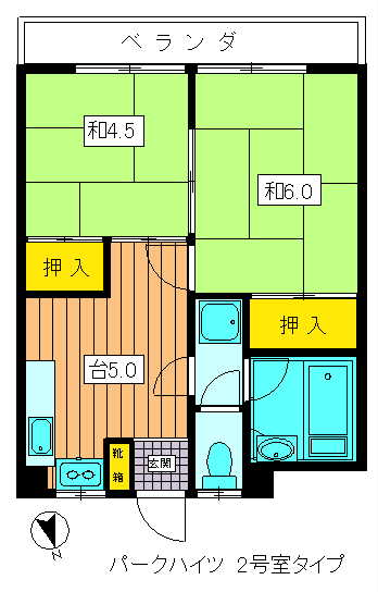 パークハイツの間取り