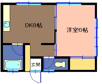 沼津市大岡のアパートの間取り