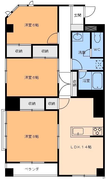 ハウス中一万の間取り