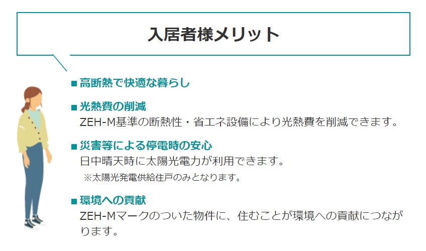 ロビー　●ＺＥＨ－Ｍ対応ヘーベルメゾンの入居者様メリット。