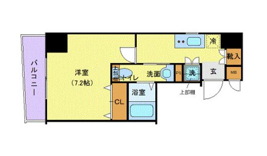 ガリシア日本橋水天宮IIの間取り