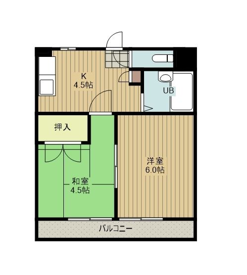 清瀬市竹丘のマンションの間取り