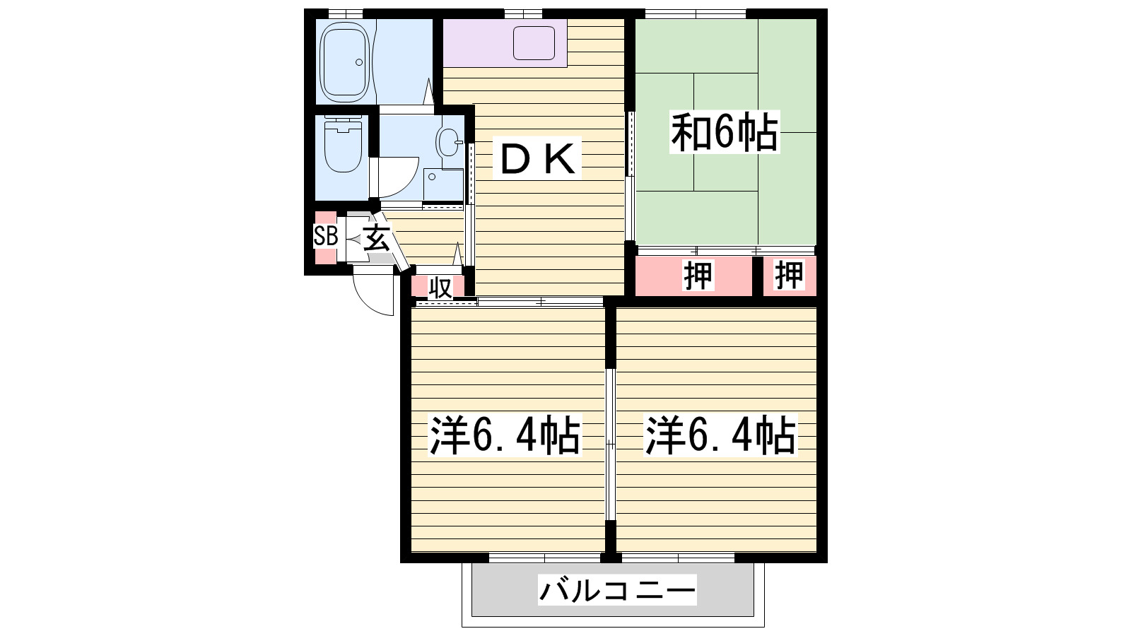 ハイツアシュテの間取り