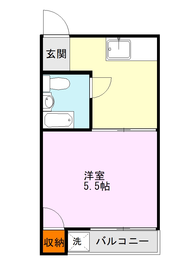 康庵ハイツIIの間取り