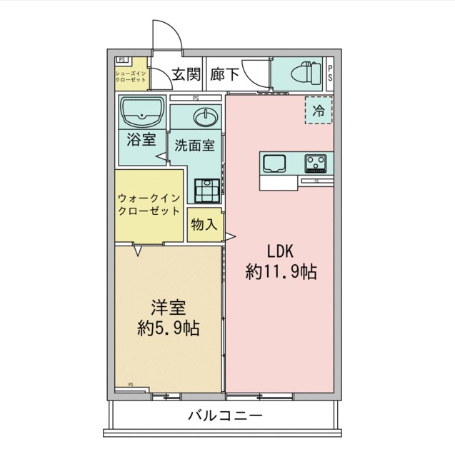 Calore湘南の間取り