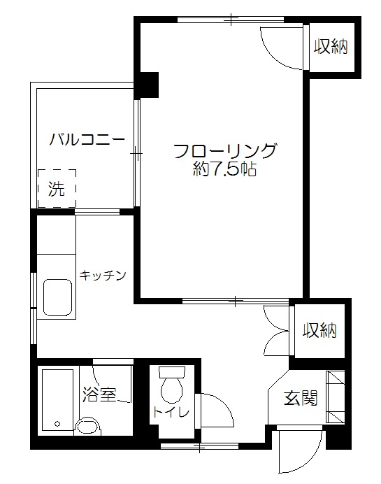 シェ・ビアンキの間取り