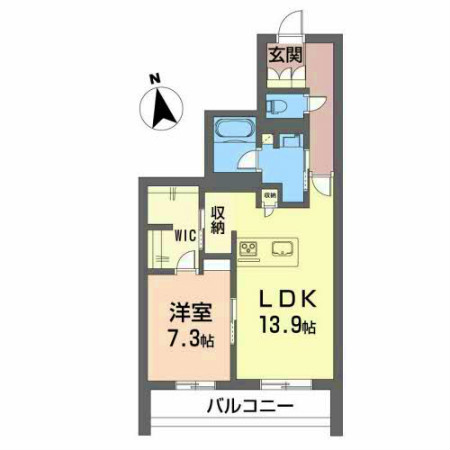 シャーメゾン プレミアス 下助任の間取り