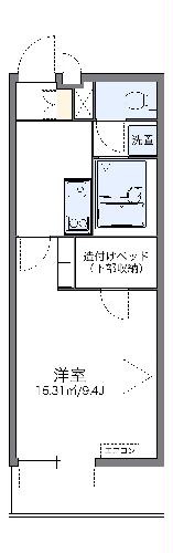 レオパレスコスモＭＫの間取り