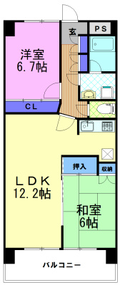 クロワサンスの間取り