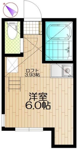 ユナイト田浦マークヘアリーの間取り