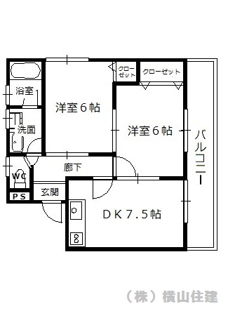 ファミリオ中田の間取り