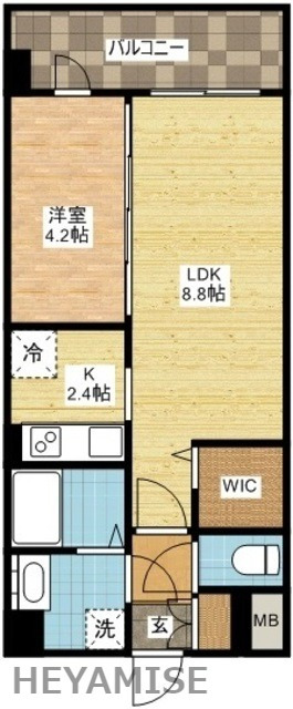 長崎市本尾町のマンションの間取り