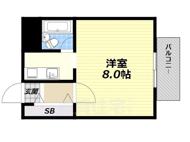 東大阪市荒本新町のマンションの間取り