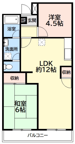 川崎市麻生区千代ケ丘のマンションの間取り