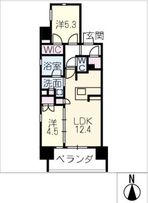 ローレルアイ名駅東の間取り