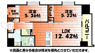 ウイングス到津の森の間取り