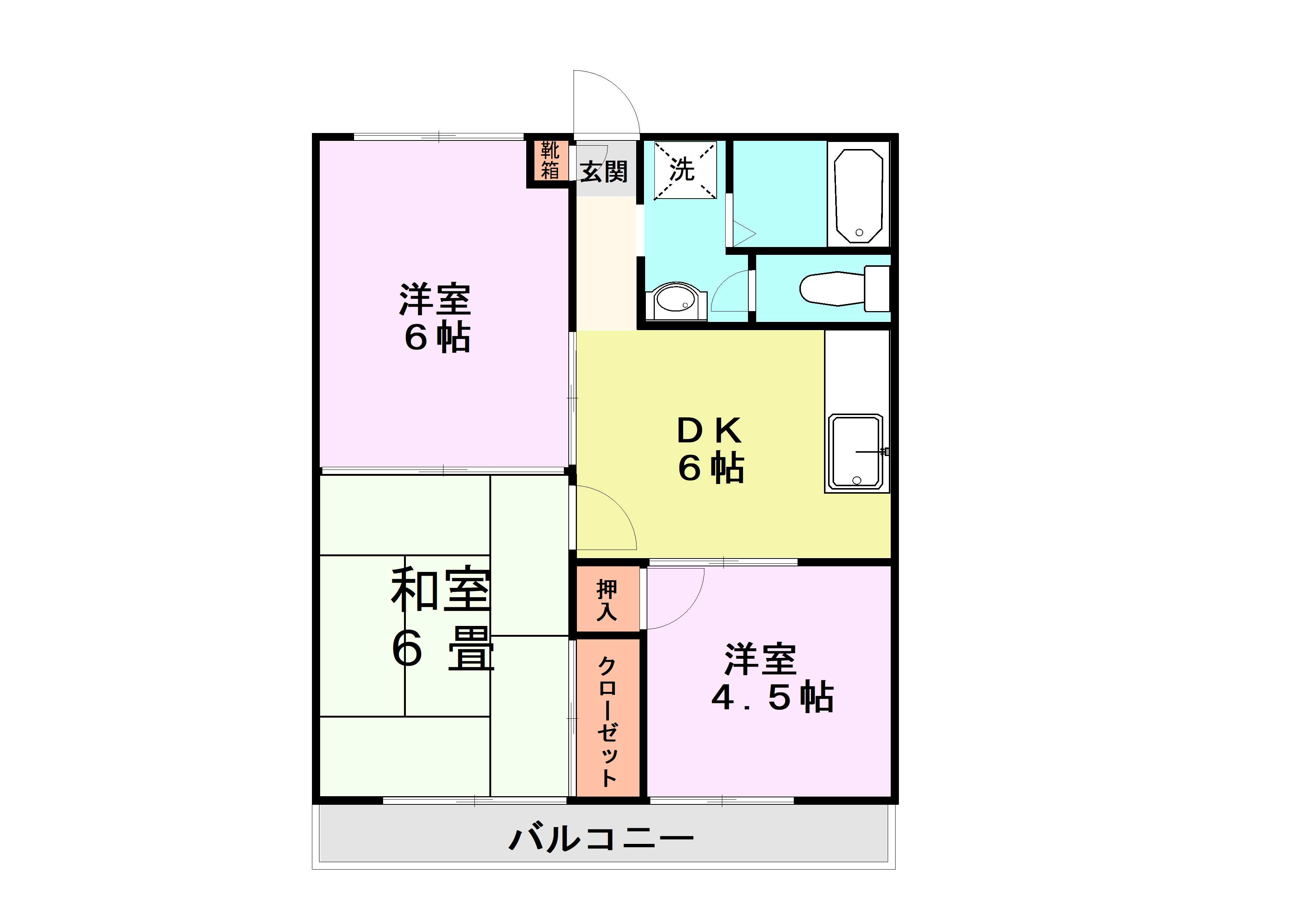 ロイヤルハイツ宇土の間取り