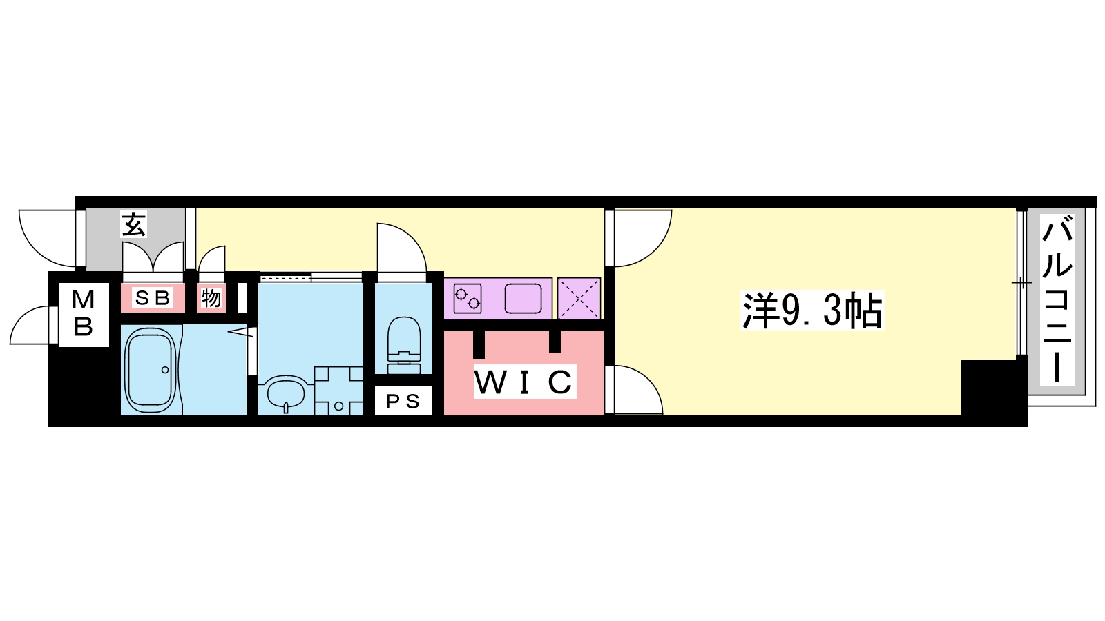 姫路市龍野町のマンションの間取り