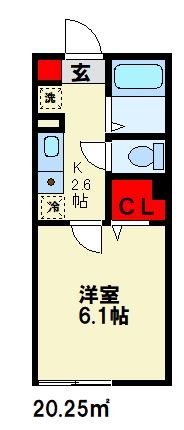 D-room百合野の間取り