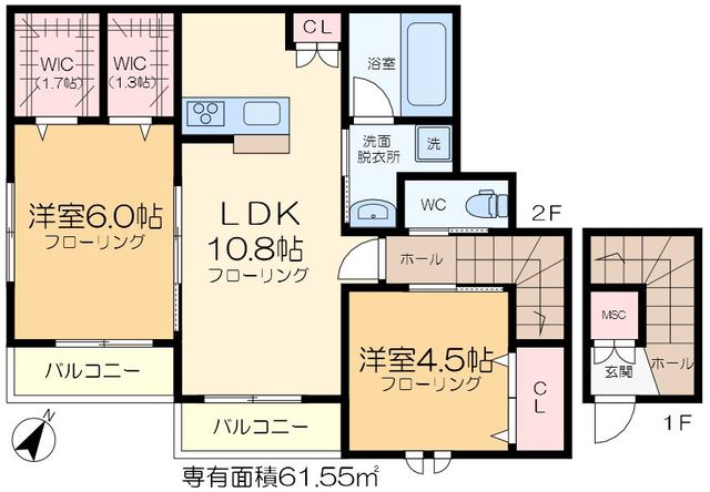 仮称）堀切2丁目メゾンの間取り