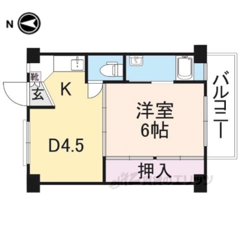 ビレッジハウス加田２号棟の間取り