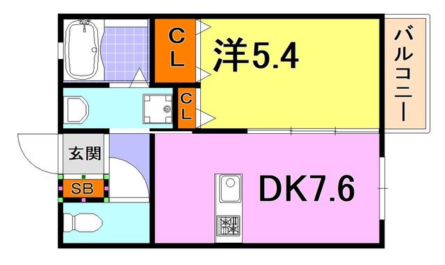 シャーメゾン戸崎通の間取り