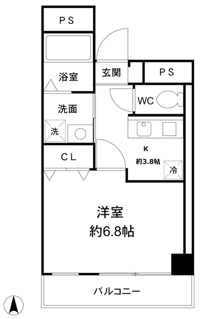 プレリエ江坂の間取り