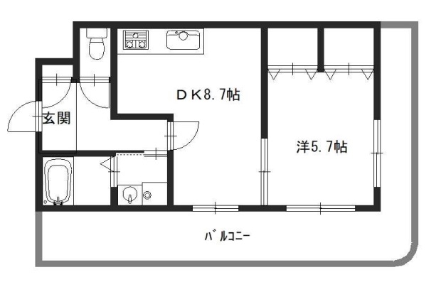 ネオクオーツ幸弐番館の間取り