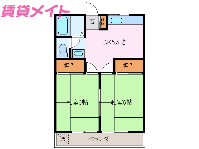 タウンビル中川の間取り