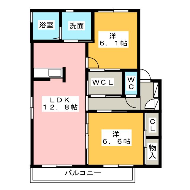 インビクタス　Ａの間取り