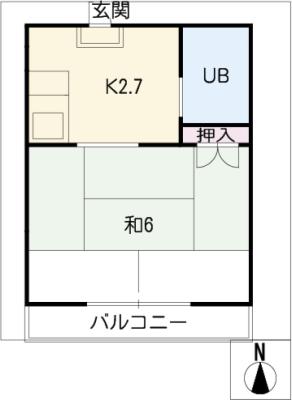 コーポ丸地の間取り