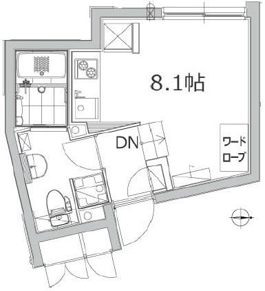 文京区水道のマンションの間取り