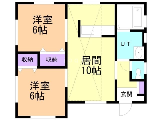 【コンフォート月が丘　Ｇの間取り】