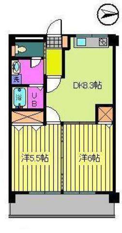 松山市松末のマンションの間取り