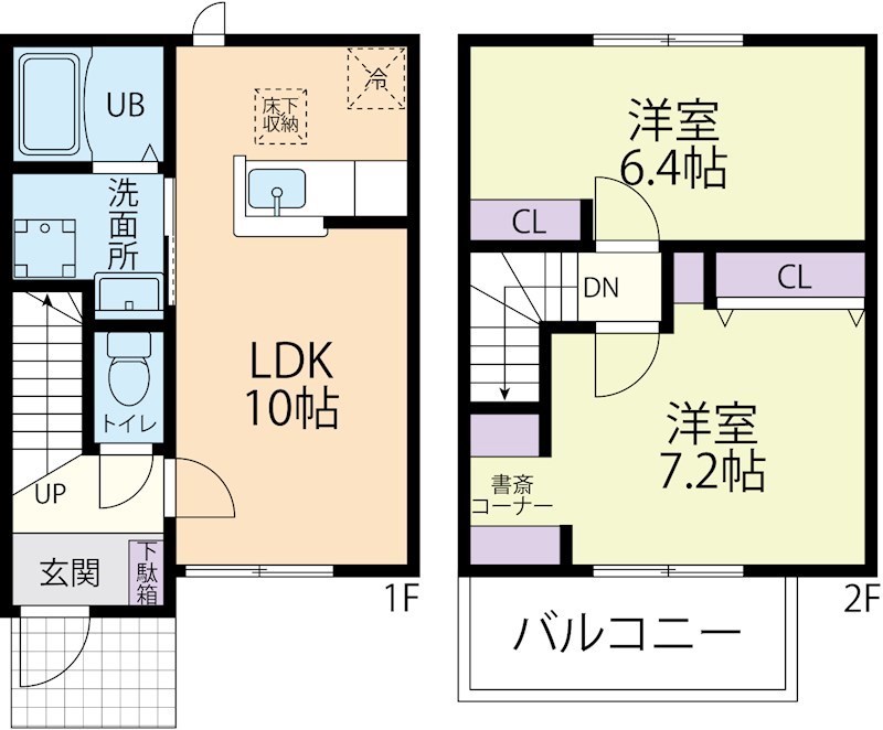 メゾネ　鶴ヶ峰の間取り