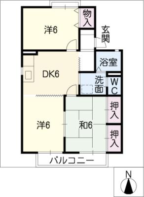 シャンベールＧＯＤＯ　南棟の間取り