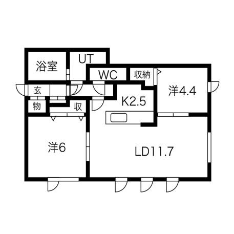 ラポルトの間取り