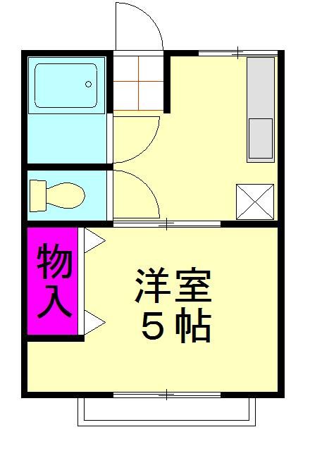 草加市草加のアパートの間取り