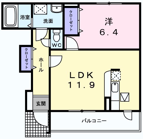 メゾン　ド　ルネの間取り