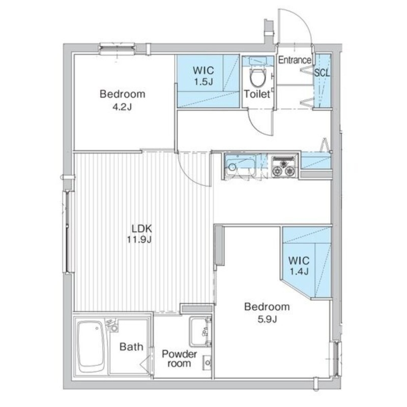 JANUS residences平岸イーストの間取り