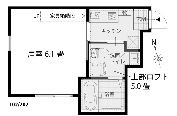 フロントアベニュー生田の間取り