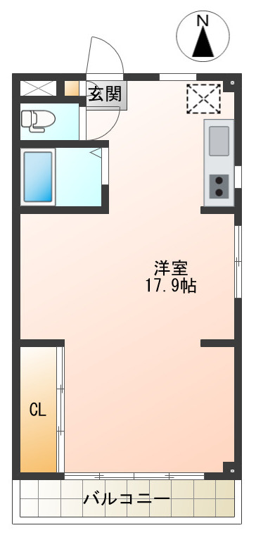 コーポラスカルチュアの間取り