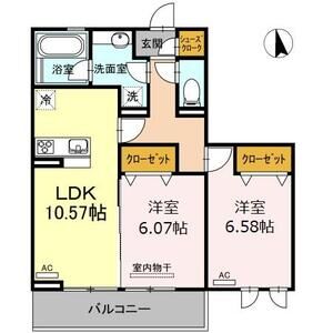 アンソレイエ　トモの間取り