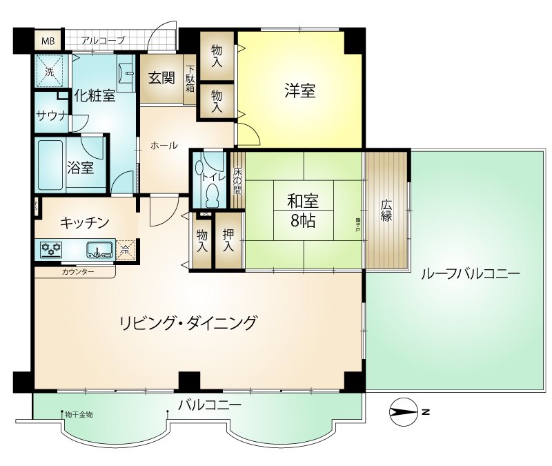 【ダイアパレス湯河原郷の間取り】