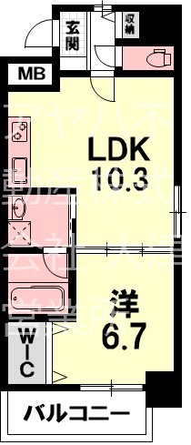 高栄京町マンションの間取り