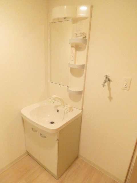 洗面設備　シャワードレッサー付きです。